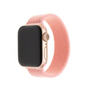 FIXED Nylon Strap pre Apple Watch 42/44/45 mm, ružový – veľkosť XL