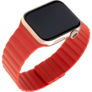 Fixed Magnetic Strap s magnetickým zapínaním Apple Watch 42/44/45/49mm, červený