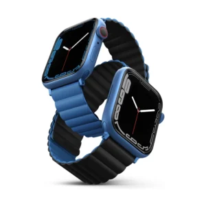 UNIQ Revix obojstranný remienok pre Apple Watch 41/40/38mm Caspian (modrý/čierny)